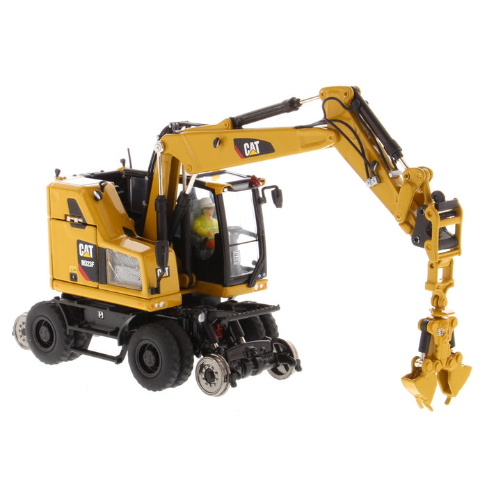 Cat® M323F Railroad Wheeled Excavator - Cat Yellow Version