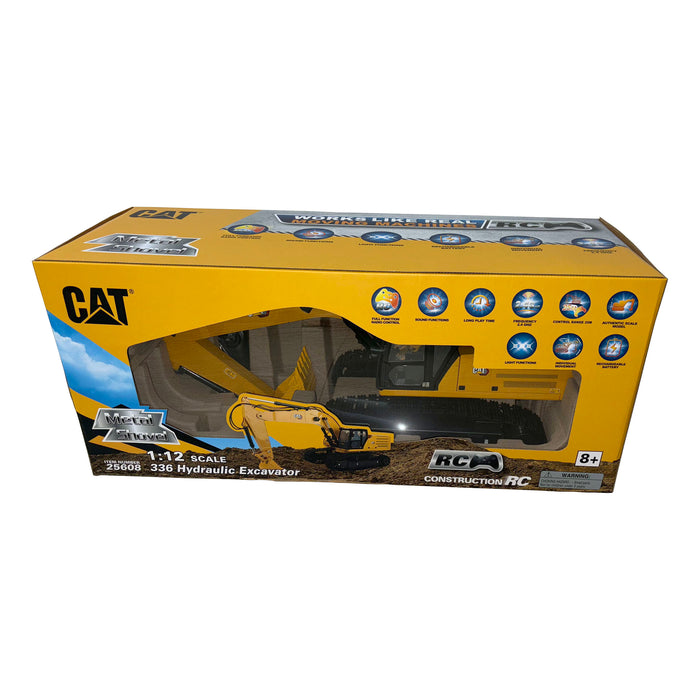 1:12 Scale Supersized Cat 336 Hydraulic Excavator RC (with rechargeable battery)
