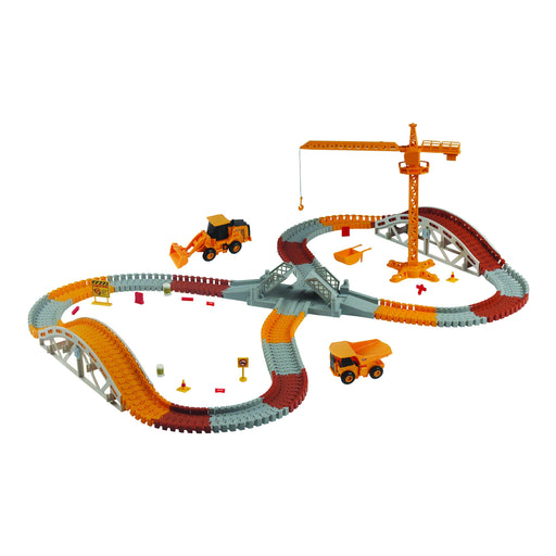 CAT Construction World Track Playset with 2 CAT Vehicles (273 pcs)