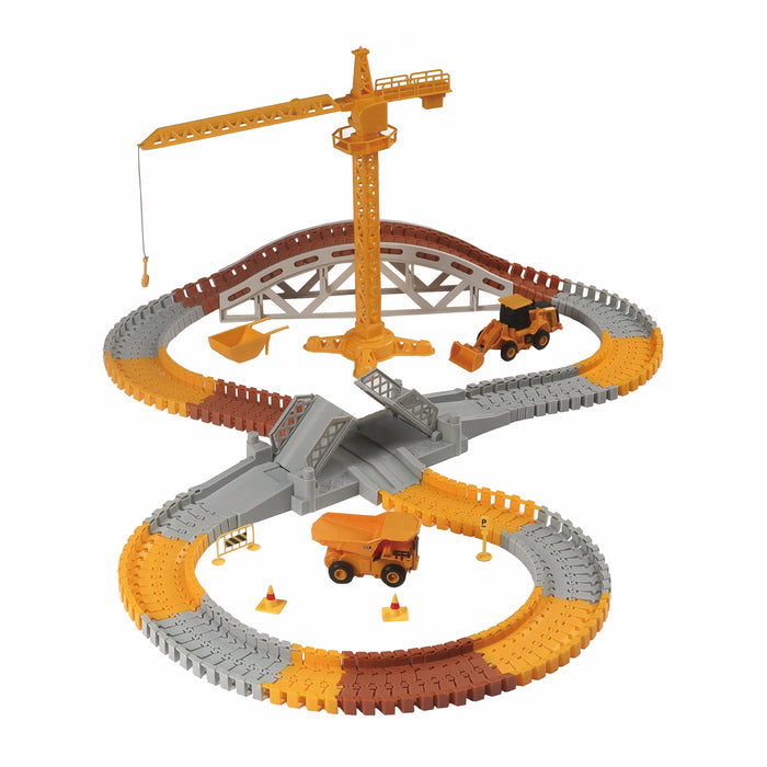 CAT Construction World Track Playset with 2 CAT vehicles (170pcs)