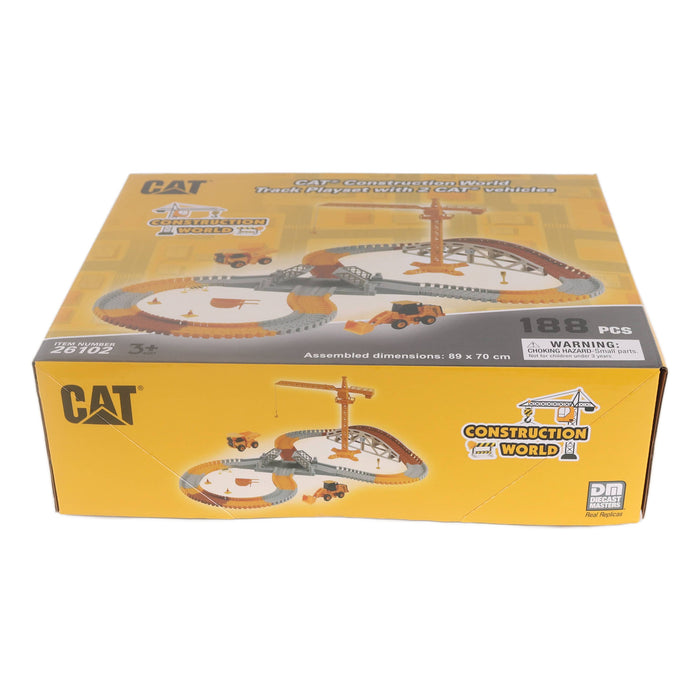 CAT Construction World Track Playset with 2 CAT vehicles (170pcs)
