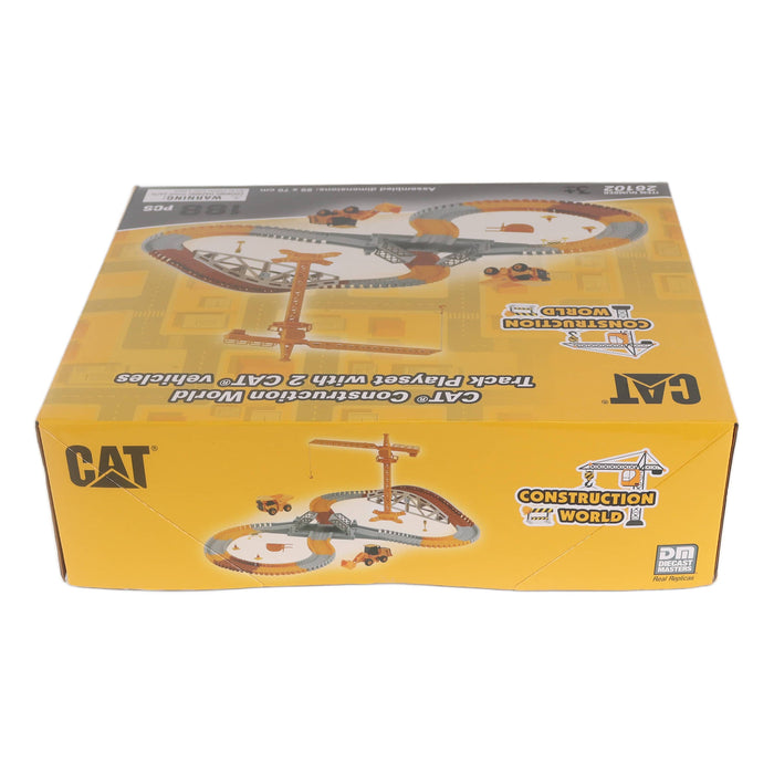 CAT Construction World Track Playset with 2 CAT vehicles (170pcs)