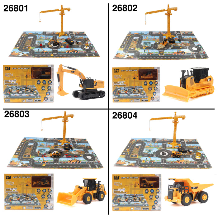 1:64 CAT RC Playset Assortment (4-style Assortment with 4 different CAT Machines)