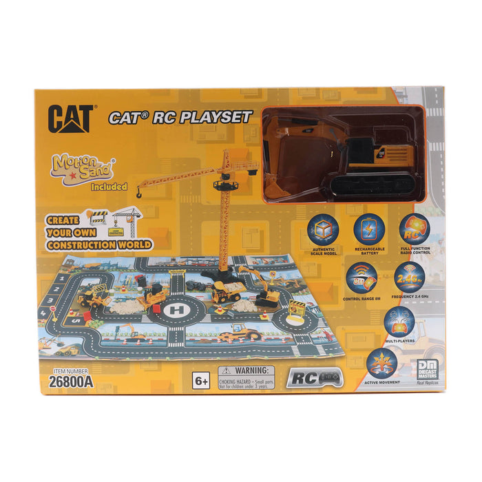 1:64 RC Cat 336 Hydraulic Excavator Construction Playmat Playset