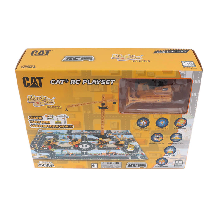1:64 RC Cat D7E Track-Type Tractor Construction Playmat Playset