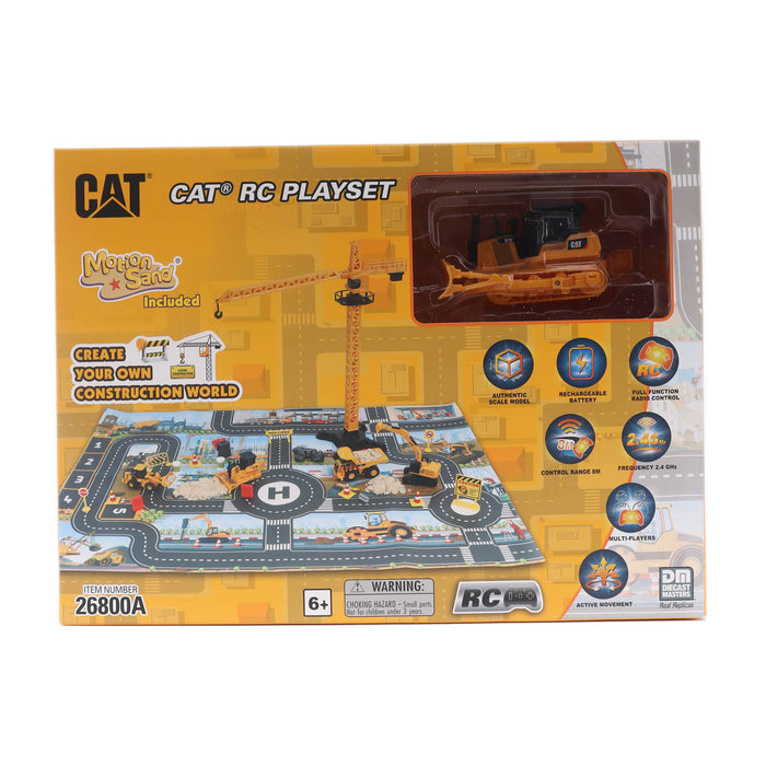1:64 RC Cat D7E Track-Type Tractor Construction Playmat Playset