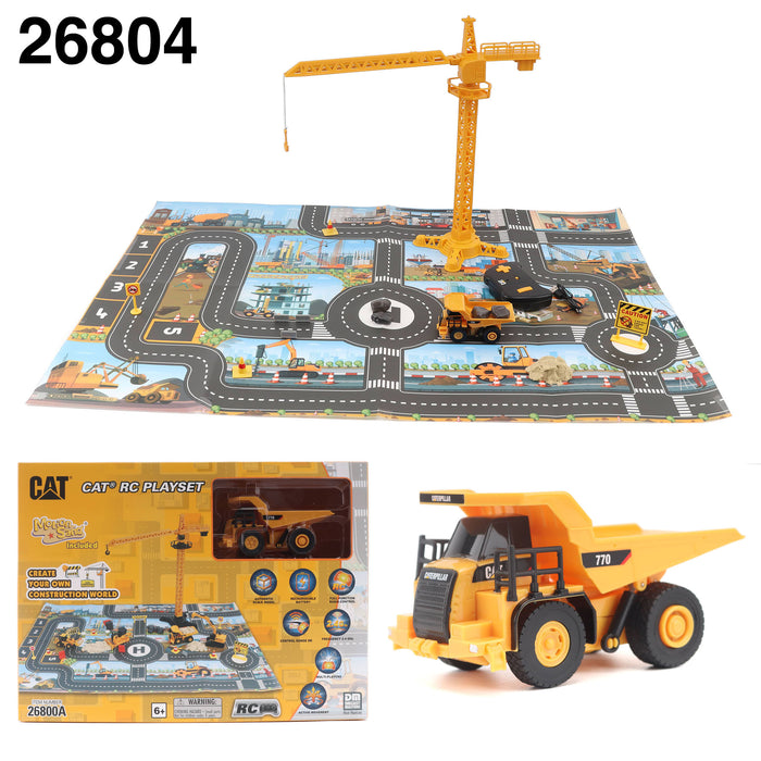 1:64 RC Cat 770 Mining Truck Construction Playmat Playset