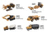 1:87 Cat Diecast Models Series II Assortment (Includes one piece each of 84661CS, 84662CS, 84663CS, 84664CS, 84665CS, and 84552CS assorted; six pieces per inner, six inners per carton, total of 36 pieces)