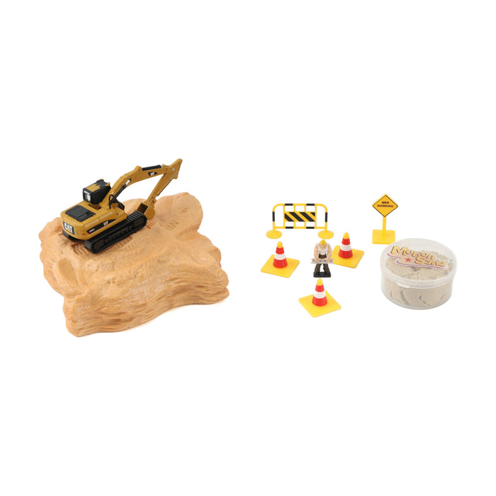 1:87 Cat M318D Wheel Excavator Earth Mover Playset