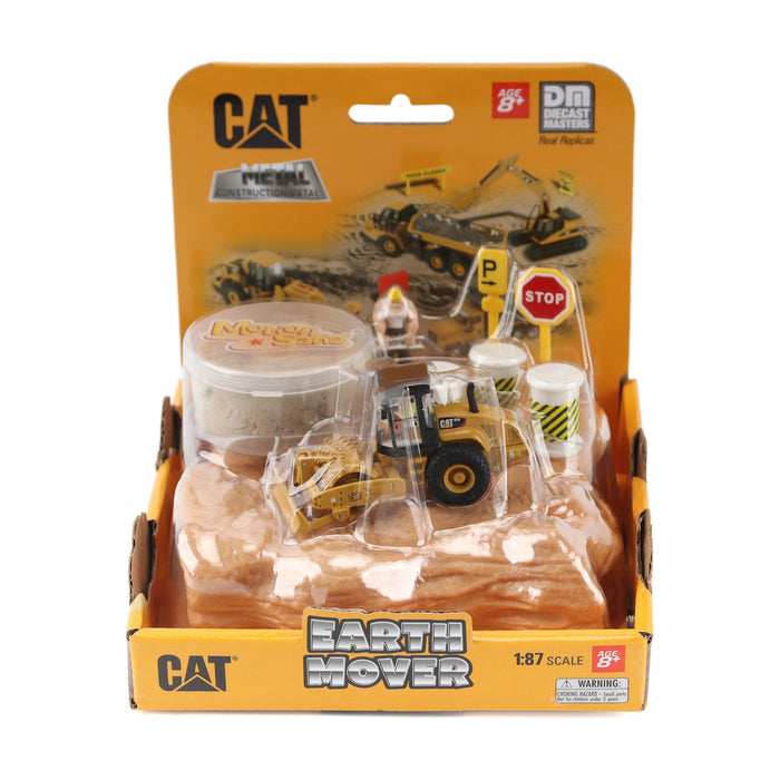 1:87 Cat CS56 Padfoot Roller Earth Mover Playset