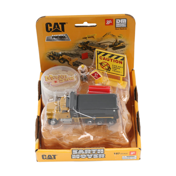 1:87 Cat Earth Mover Playset (includes interlocking landscape base, motion sand, and accessories) (Containers 4 units each of 84551, 84552, 84553, 84554, 84555, & 84556)