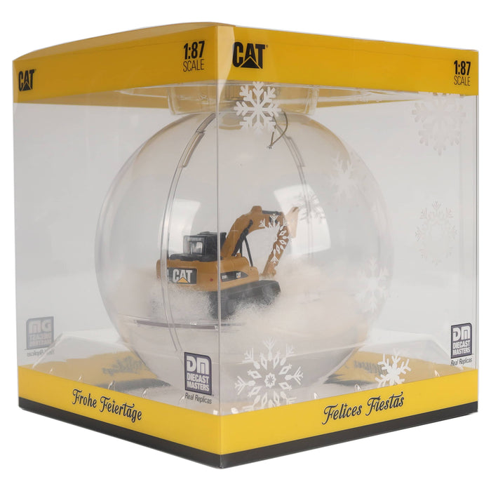 1:87 Cat 320F L Hydraulic Excavator in Christmas ball
