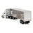 1:64 White Peterbilt with Caterpillar Mural Trailer