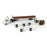 1:64 White Peterbilt Truck with Flatbed Trailer, includes one CAT Steer Loader and 6 Pallet Boxes