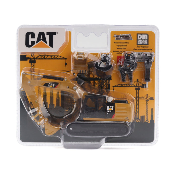 Cat 320 Excavator with interchangeable attachment