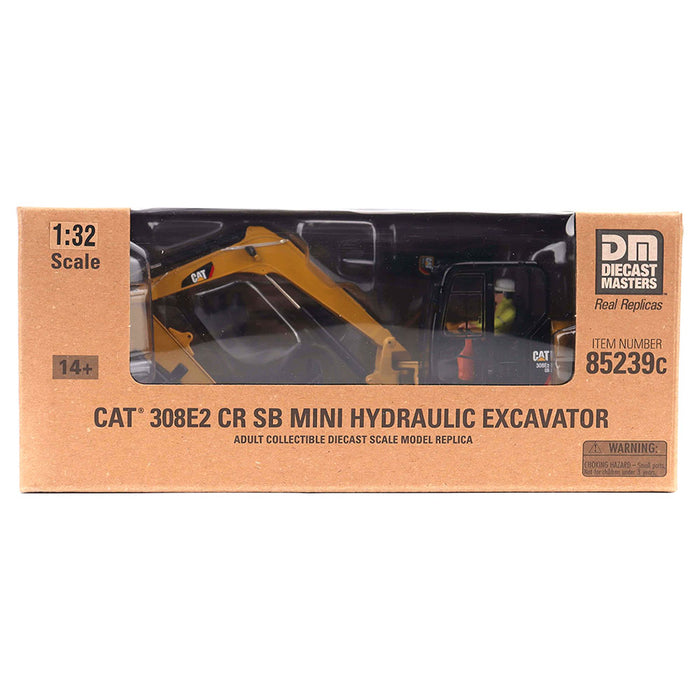 1:32 Cat® 308E2 CR SB Mini Hydraulic Excavator