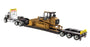 1:50 International HX520 Tandem Tractor + XL 120 Trailer, Black with Cat® 963K Track loader Loaded including Two Rear Boosters