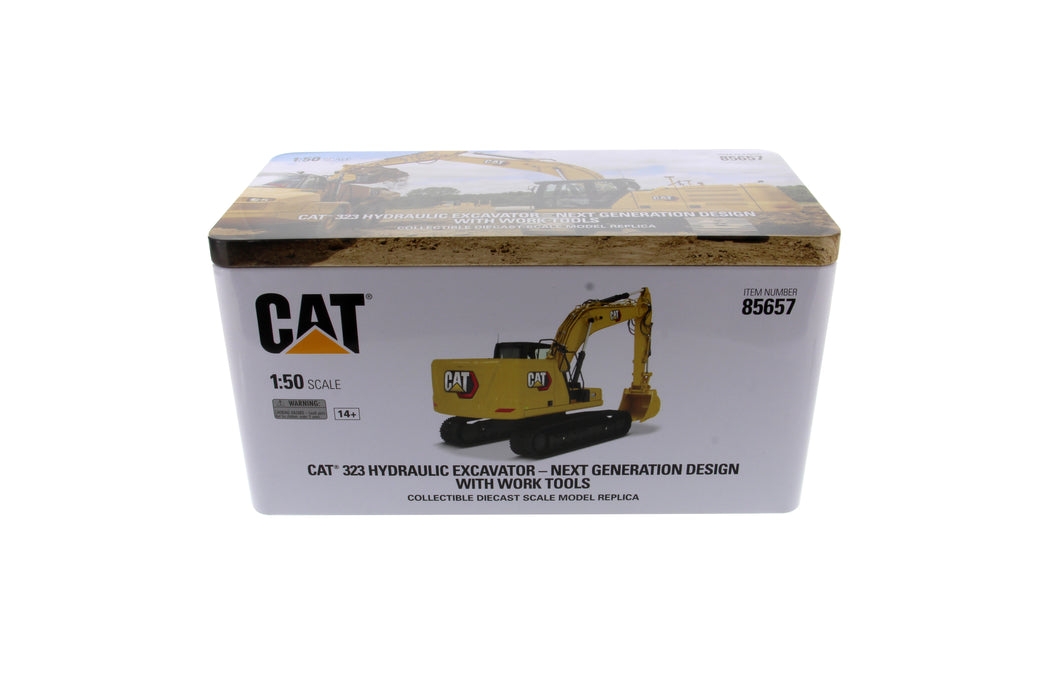 Cat® 323 Hydraulic Excavator with 4 new work-tools - Next Generation