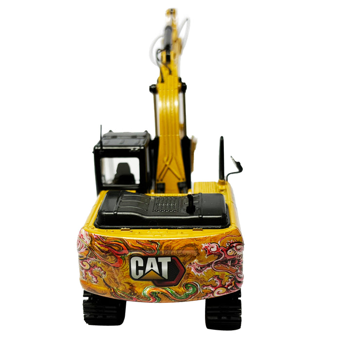 1:50 Cat 320 GX Hydraulic Excavator with Dragon Totem Decoration