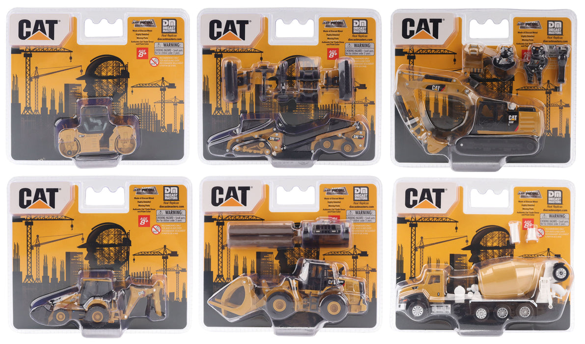 1:64 Cat Diecast Models Series II Assortment (Includes one piece each of 84681CS, 84682CS, 84683CS, 84684CS, 84642CS, and 84640CS assorted; six pieces per carton)