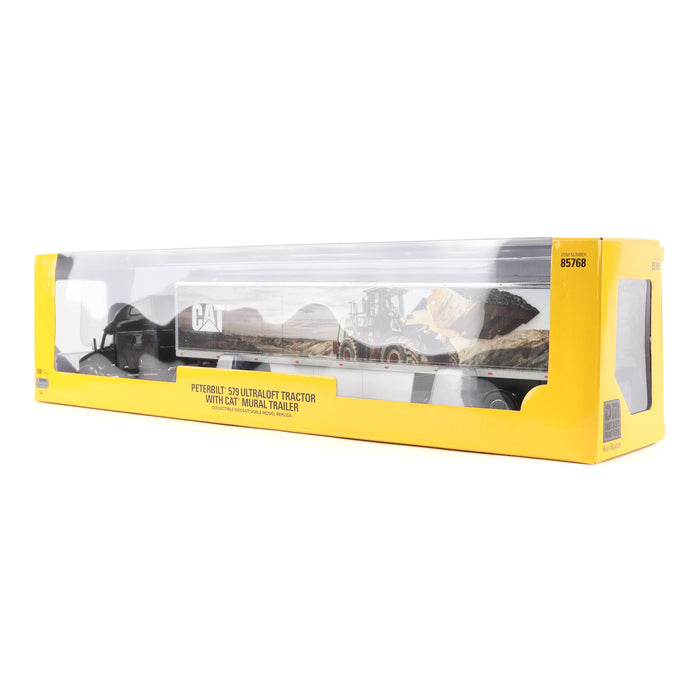 1:50 Peterbilt 579 Ultra Loft Tractor with Cat Mural Trailer