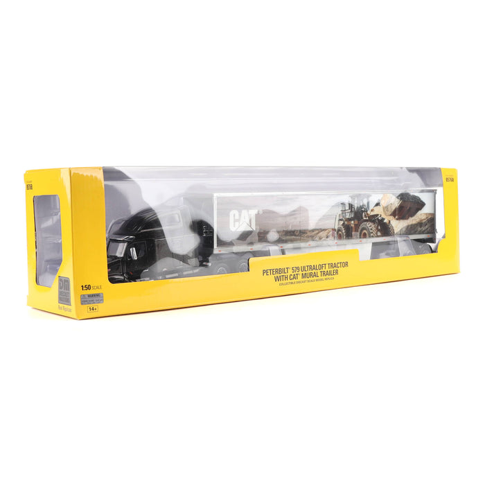 1:50 Peterbilt 579 Ultra Loft Tractor with Cat Mural Trailer