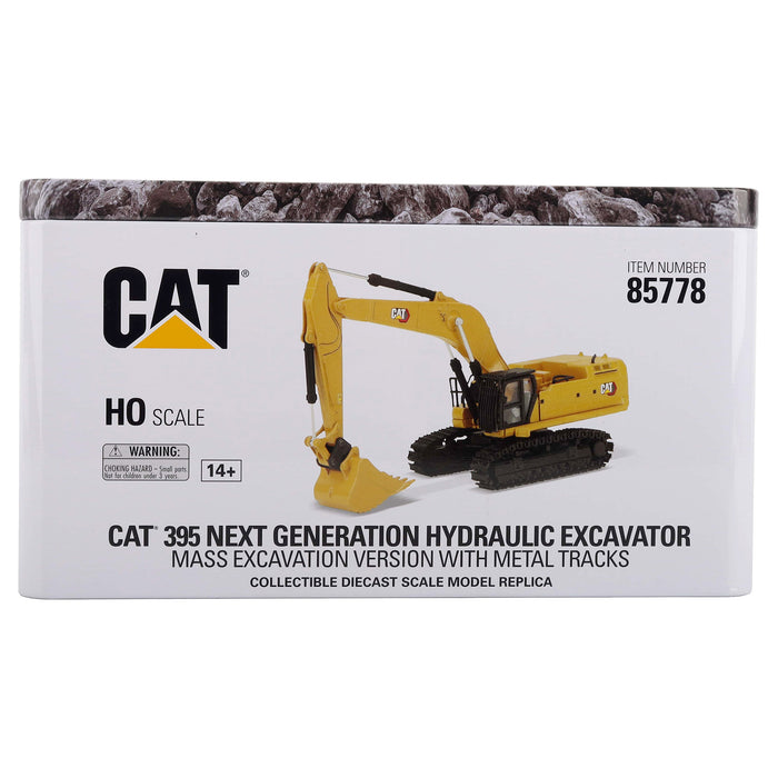1:87 Cat 395 Next Generation Hydraulic Excavator - Mass Excavator Version with Metal Tracks