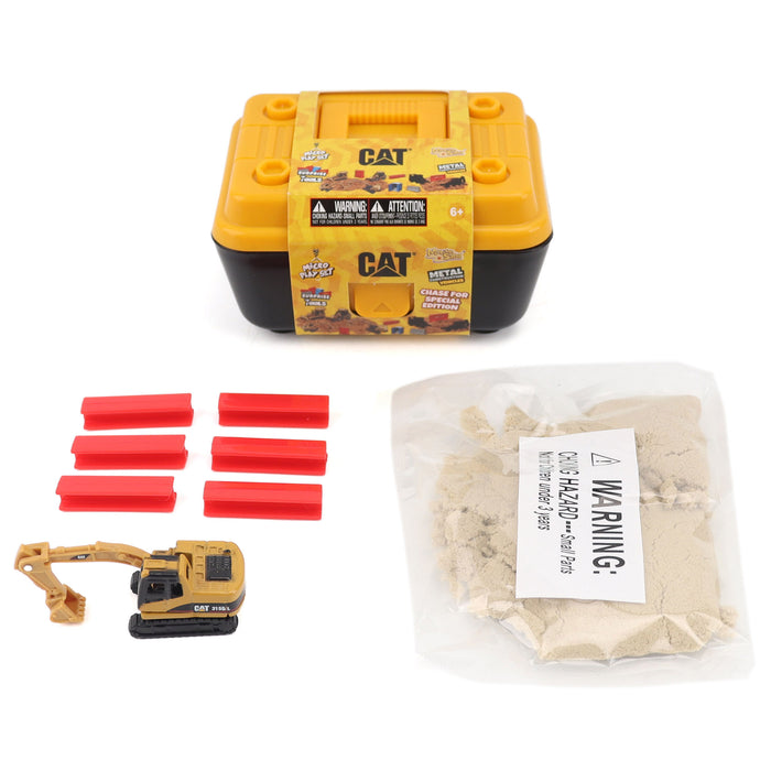 Cat Mini Play Set Assortment II (Packed in Tool Box with Motion Sand and Surprise Tools)