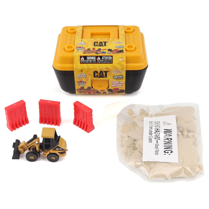 Cat Mini Play Set Assortment II (Packed in Tool Box with Motion Sand and Surprise Tools)