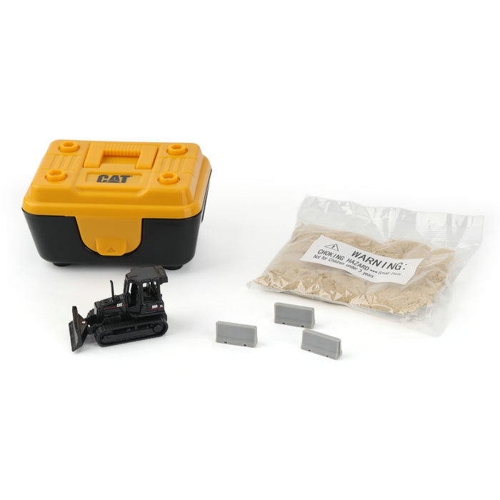 Cat Micro D5G XL Track-Type Tractor (Black Finish) with Accessories in Tool Box