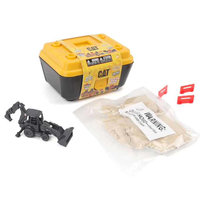 Cat Micro 420E Backhoe Loader (Black Finish) with accessories in Tool Box
