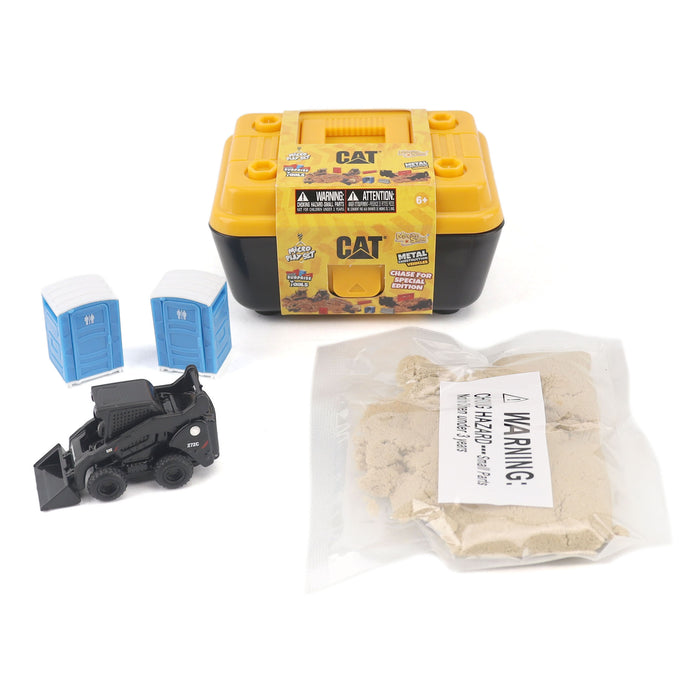 Cat Micro 272C Skid Steer Loader (Black Finish) with accessories in Tool Box