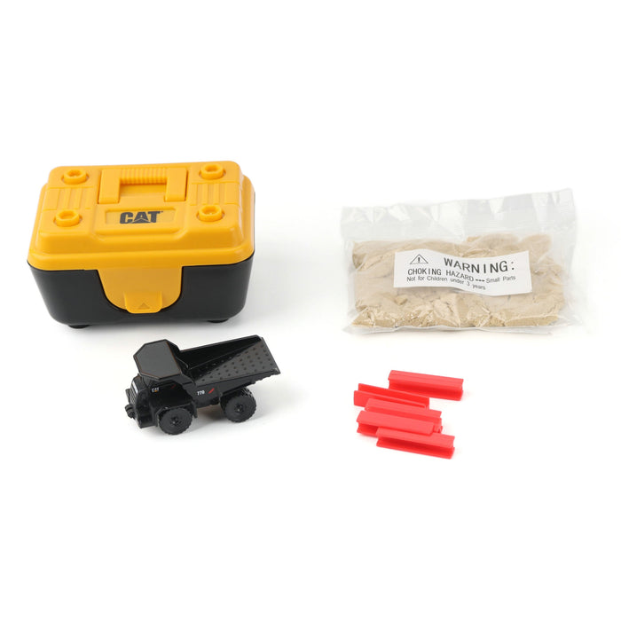Cat Micro 770 Off-Highway Truck (Black Finish) with Accessories in Tool Box