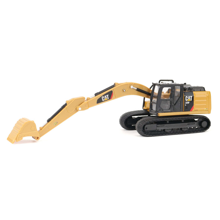 1:64 Cat Diecast Models 3-Pack Playset - Cat 320 Excavator + 660 Dump Truck + D6R Bulldozer with Motion Sand and Accessories