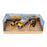 1:64 Cat Diecast Models 3-Pack Playset - Cat 320 Excavator + 660 Dump Truck + D6R Bulldozer with Motion Sand and Accessories