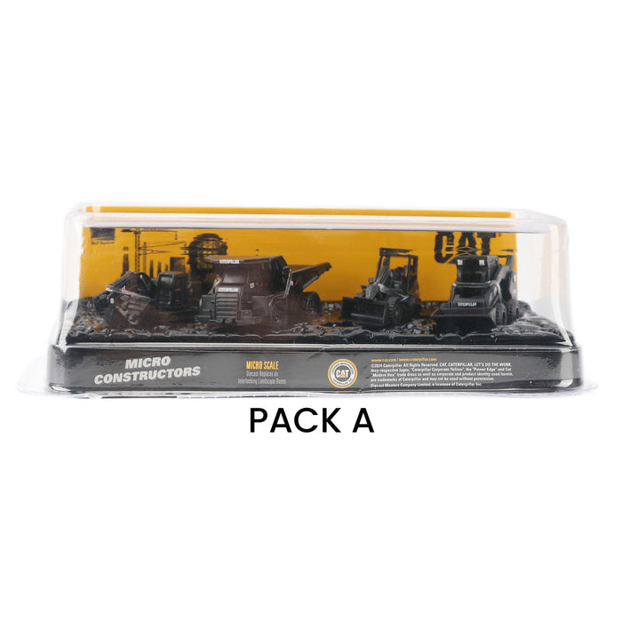 Cat Micro Constructors Special Black Edition 4-pack Assorment