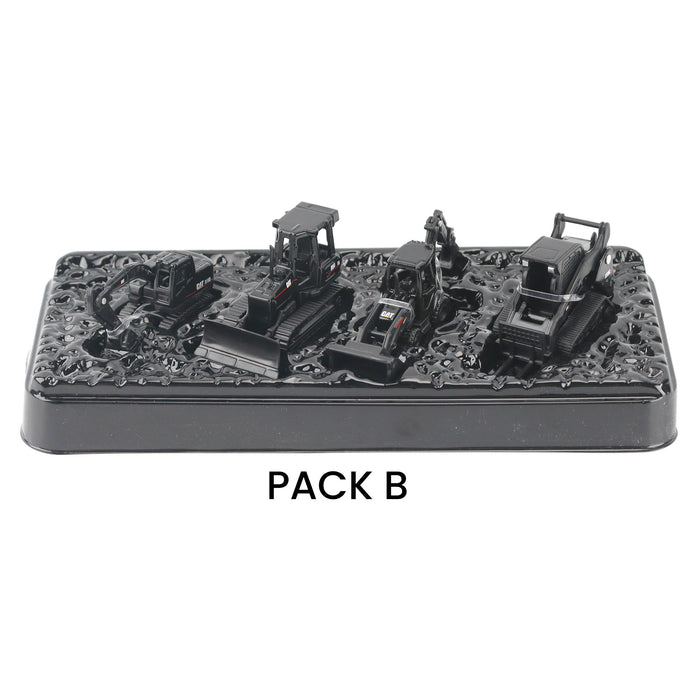 Cat Micro Constructors Special Black Edition 4-pack Assorment