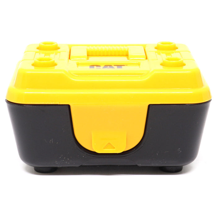 Cat Micro 420E Backhoe Loader with accessories in Tool Box
