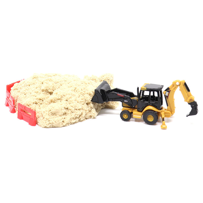 Cat Micro 420E Backhoe Loader with accessories in Tool Box