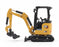 1:50 Cat® 301.7 CR Mini Hydraulic Excavator - Next Generation