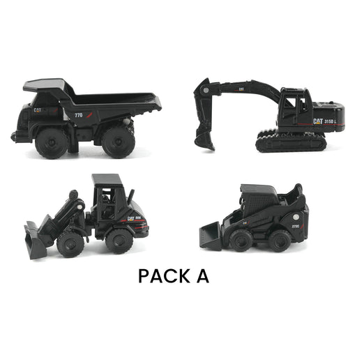 Cat Micro Constructors Special Black Edition 4-pack Assorment