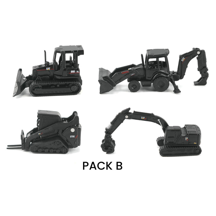 Cat Micro Constructors Special Black Edition 4-pack Assorment