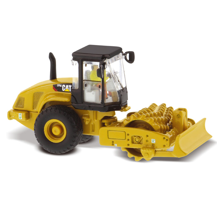 1:87 Caterpillar CP56 Padfoot Drum Vibratory Soil Compactor