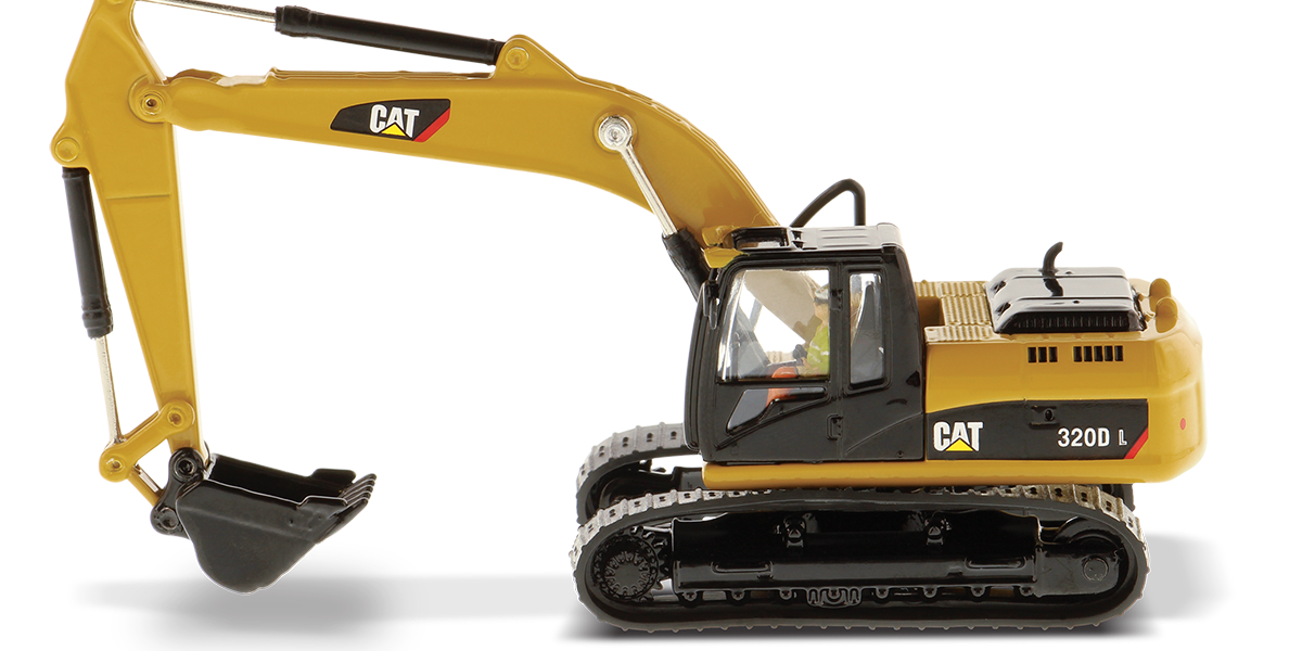 1:87 Cat® 320D L Hydraulic Excavator — Diecast Masters America