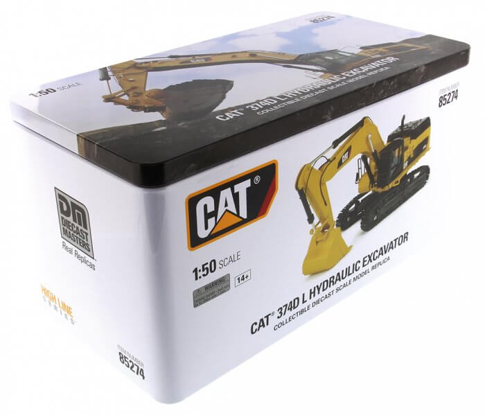 1:50 Cat® 374D L Hydraulic Excavator — Diecast Masters America