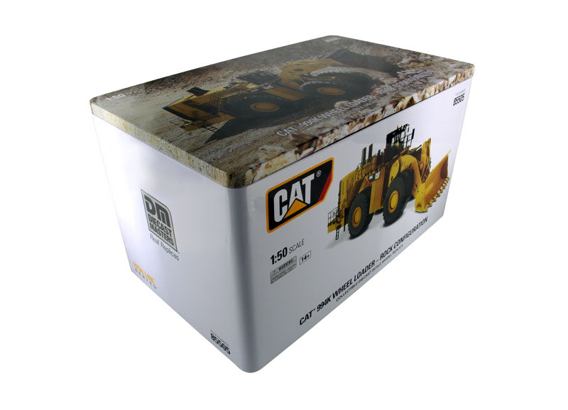 1:50 Cat® 994K Wheel Loader - Rock Bucket Version in Yellow