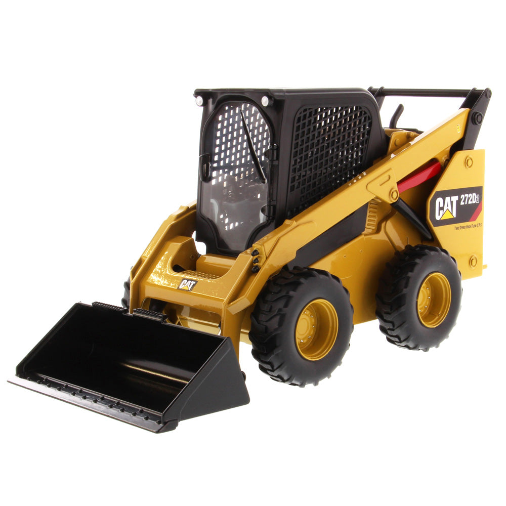 1:16 Scale Cat® 272D2 Skid Steer Loader with Attachments — Diecast