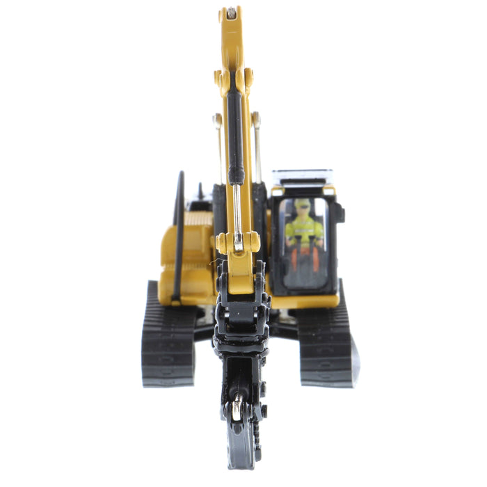 1:87 Caterpillar 320D L Hydraulic Excavator with Multiple Work Tools (Clean Up Bucket, Grapple, Hammer and Multi Processor)