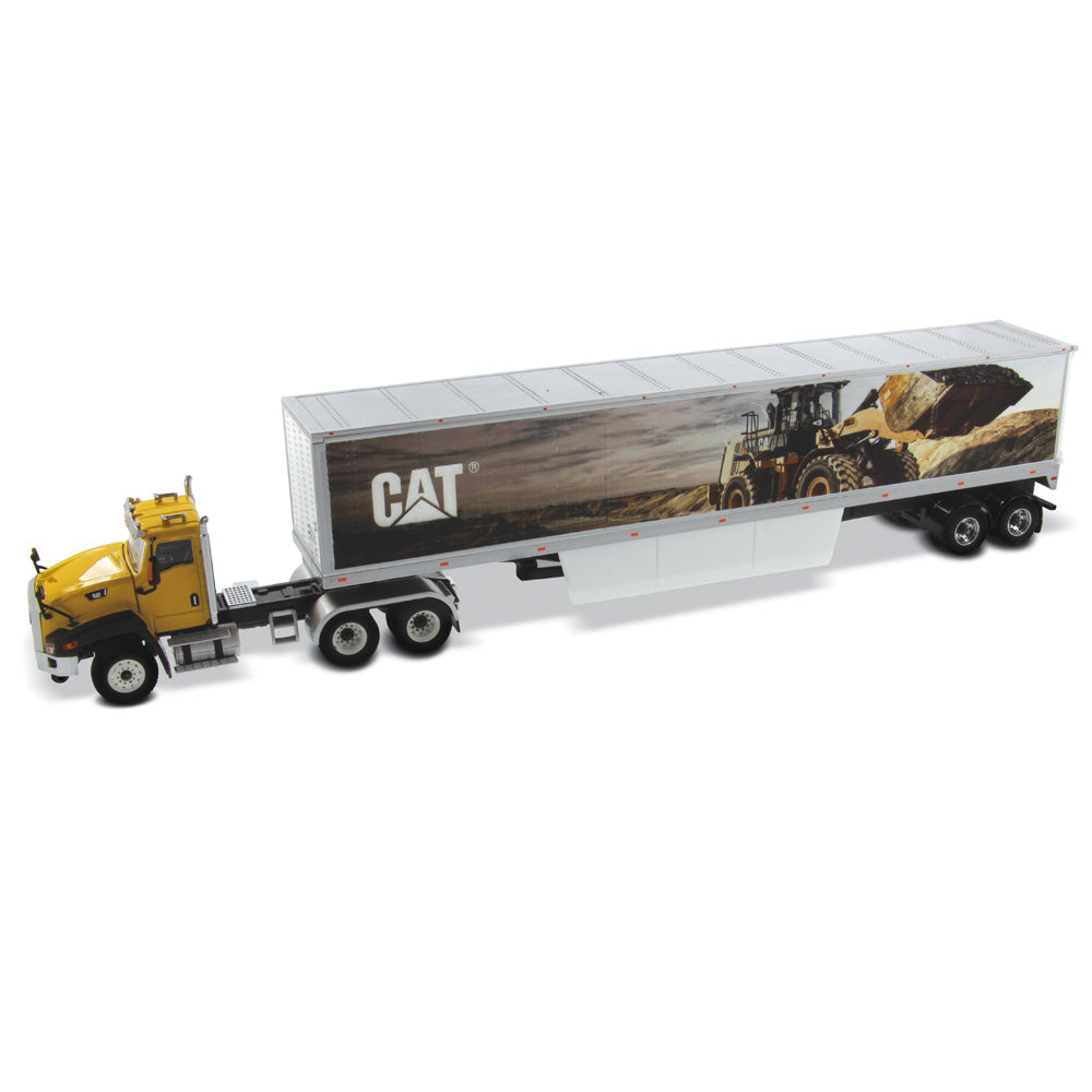 Diecast Masters CAT CT660 トレーラー 1/50 1:50 Cat® CT660 with Cat® Mural Trailers | Diecast Masters